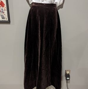 Vintage Maxi Velvet Skirt